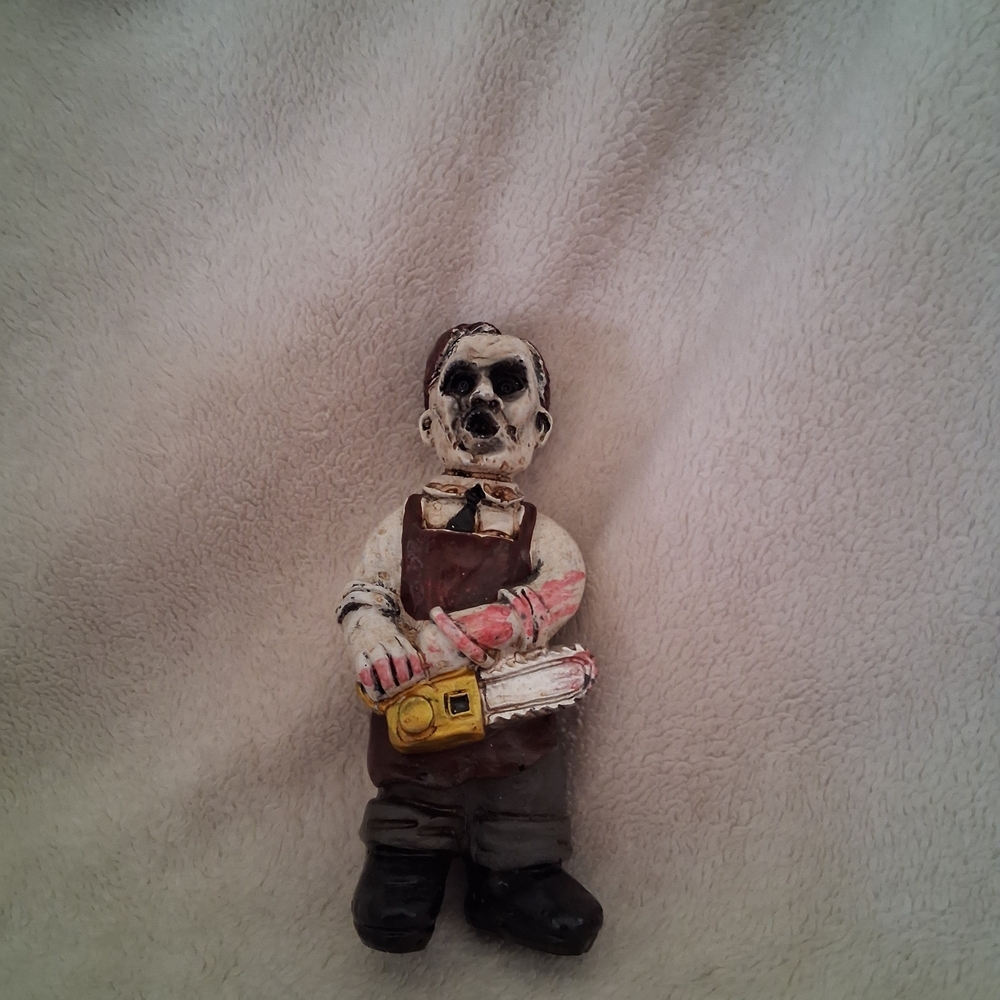 Chainsaw Figurine with Apron Mini Garden Gnome
